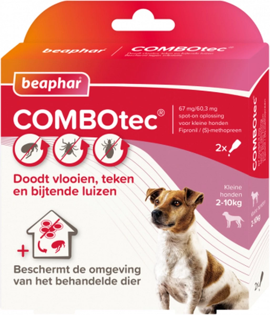 Beaphar Combotec Anti Vlooien En Teken Druppels Hond 10-20 Kg 2 Pipetten - Afbeelding 3