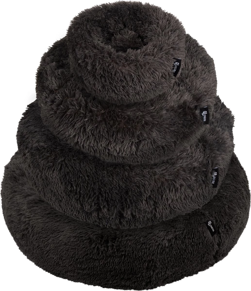 District 70 FUZZ - Hondenmand Comfortabel En Zacht Pluche - Zand, Oudroze, Donkergrijs En Lichtgrijs In S/M/L/XL - Maat: Medium, Kleur: Zand - Afbeelding 19