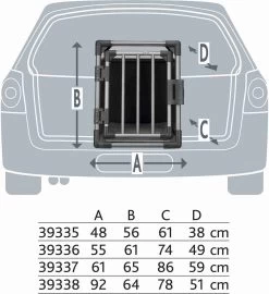 Trixie Vervoersbox Aluminium Grafiet - M 74X55X61 CM