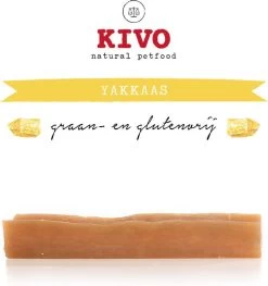 Kivo Petfood - Yakkaas 100-120 Gram - Kauwsnack Voor Honden - 100% Yakmelk Geurloos, Vrij Van Granen En Gluten.