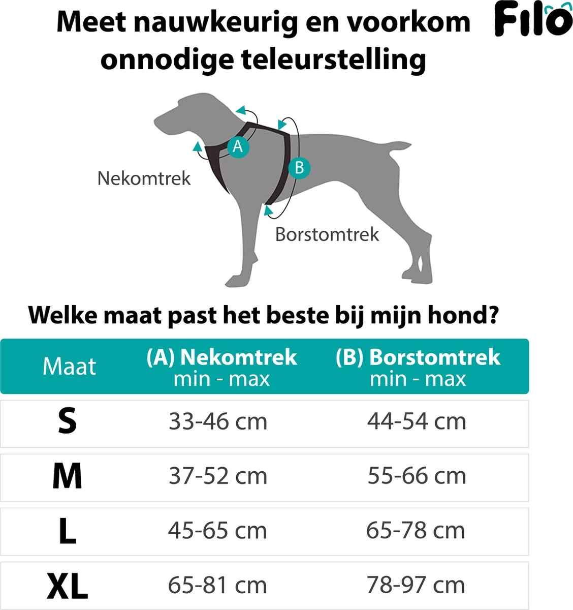 Filo Anti Trek Hondentuig S Met Hondenriem - Y Tuig Hond Verstelbaar - Hondentuigje Kleine Hond + Hondenlijn - Easy Walk Hondenharnas - Hondentuigjes - Leiband - Honden Tuigje - Puppy - Tuig - Hond - Afbeelding 4