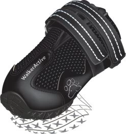Trixie Schoentjes Walker Active - Hondenschoenen - Zwart - XL