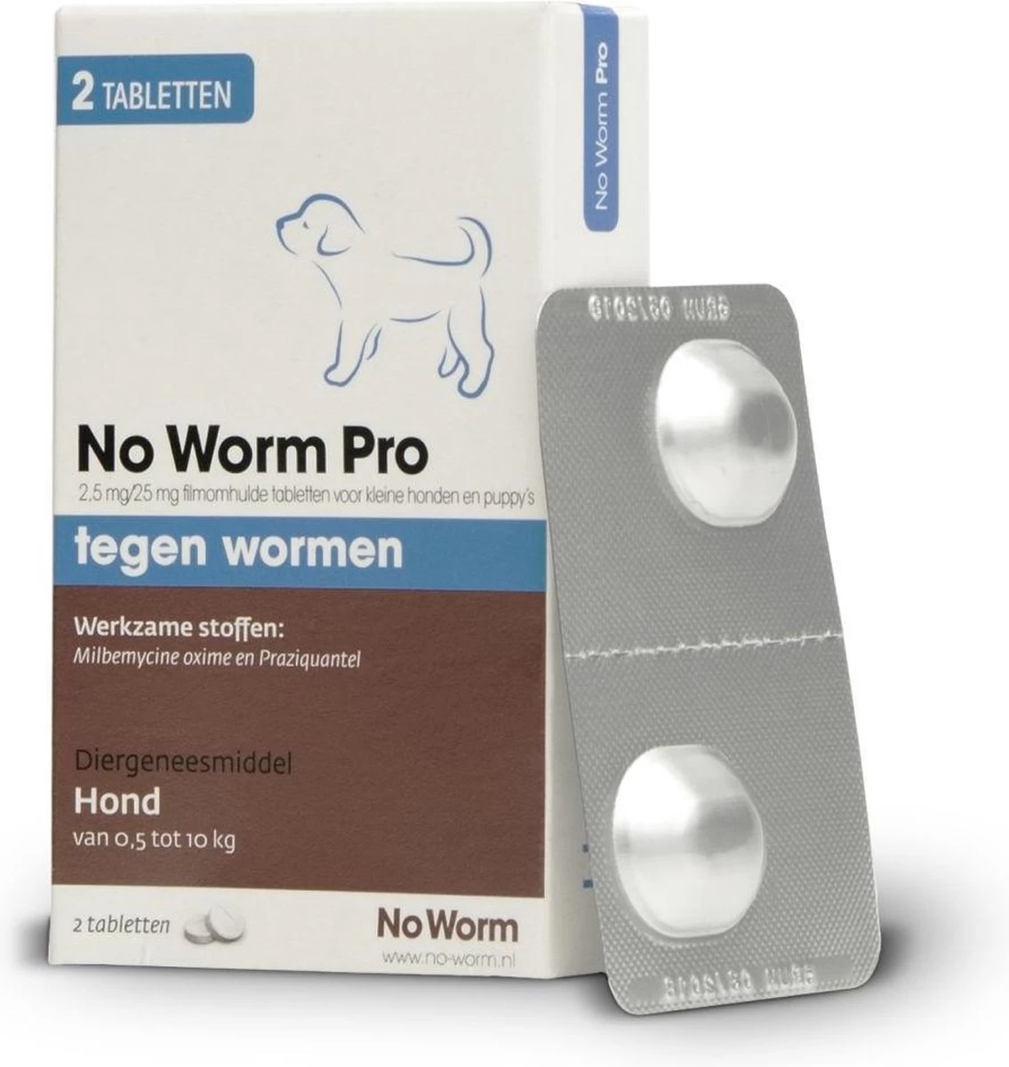 Emax Exil No Worm Pro - Puppy - 2 Tabletten - Afbeelding 2