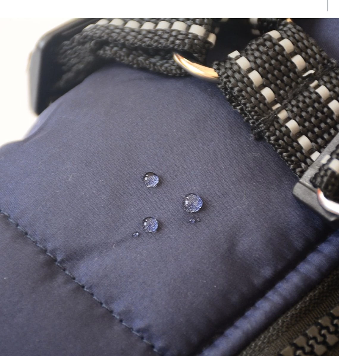 Dogs&Co Warme Hondenjas Navy Maat XL Ruglengte 36cm - Afbeelding 3