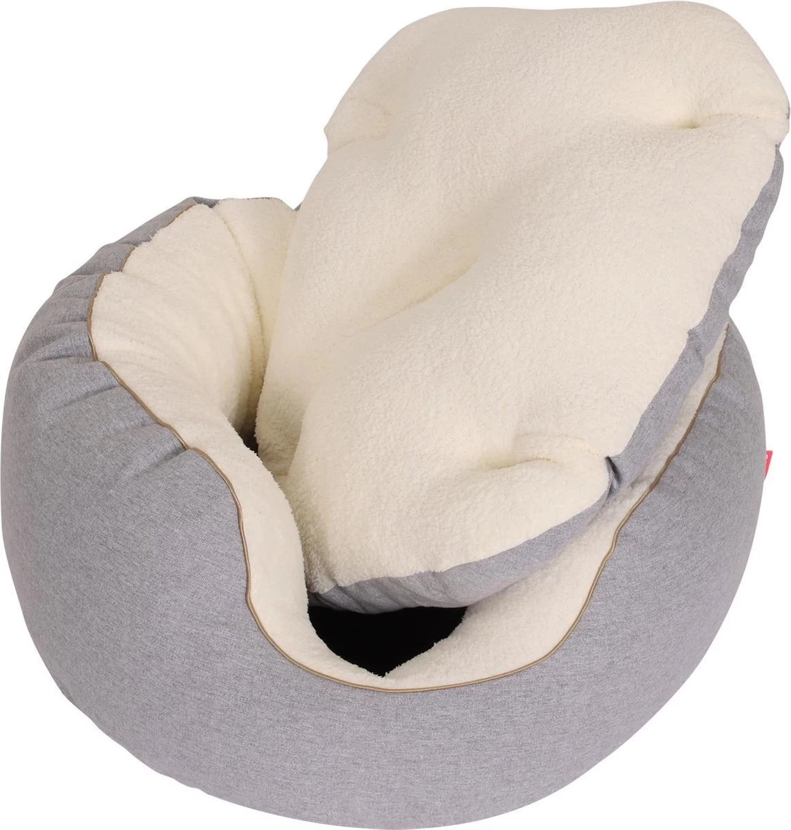 Snoozle Orthopedische Hondenmand - Zacht En Luxe Hondenkussen - Hondenbed - Wasbaar - Hondenmanden - 66cm - Lichtgrijs - Afbeelding 6