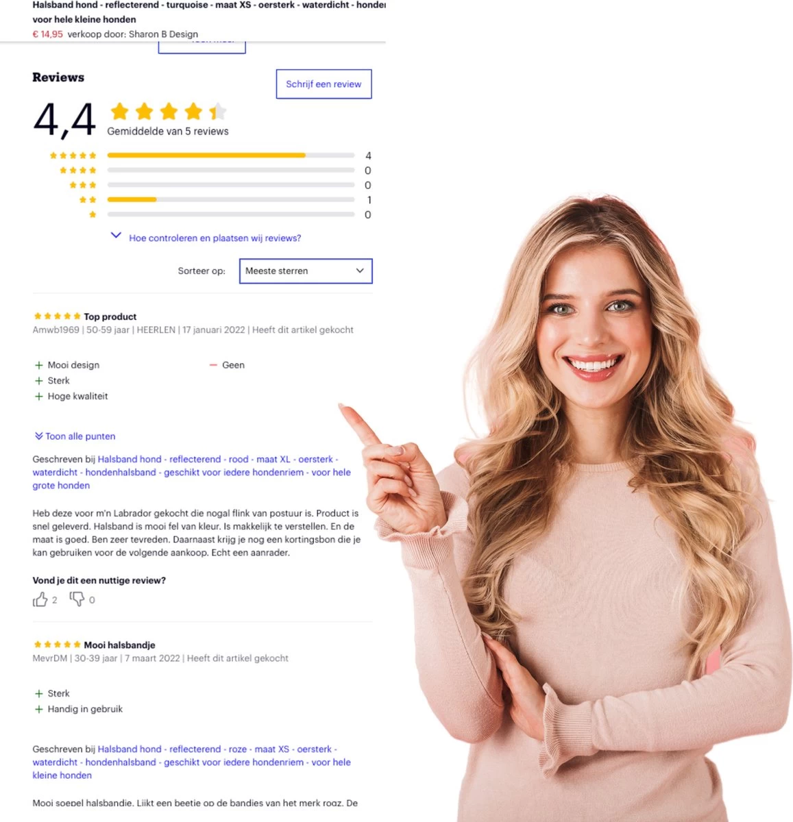 Halsband Hond - Reflecterend - Zwart - Maat M - Oersterk - Waterdicht - Hondenhalsband - Geschikt Voor Iedere Hondenriem - Voor Middelgrote Honden - Afbeelding 7