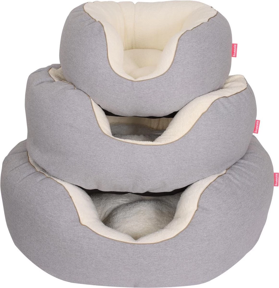 Snoozle Orthopedische Hondenmand - Zacht En Luxe Hondenkussen - Hondenbed - Wasbaar - Hondenmanden - 66cm - Lichtgrijs - Afbeelding 8