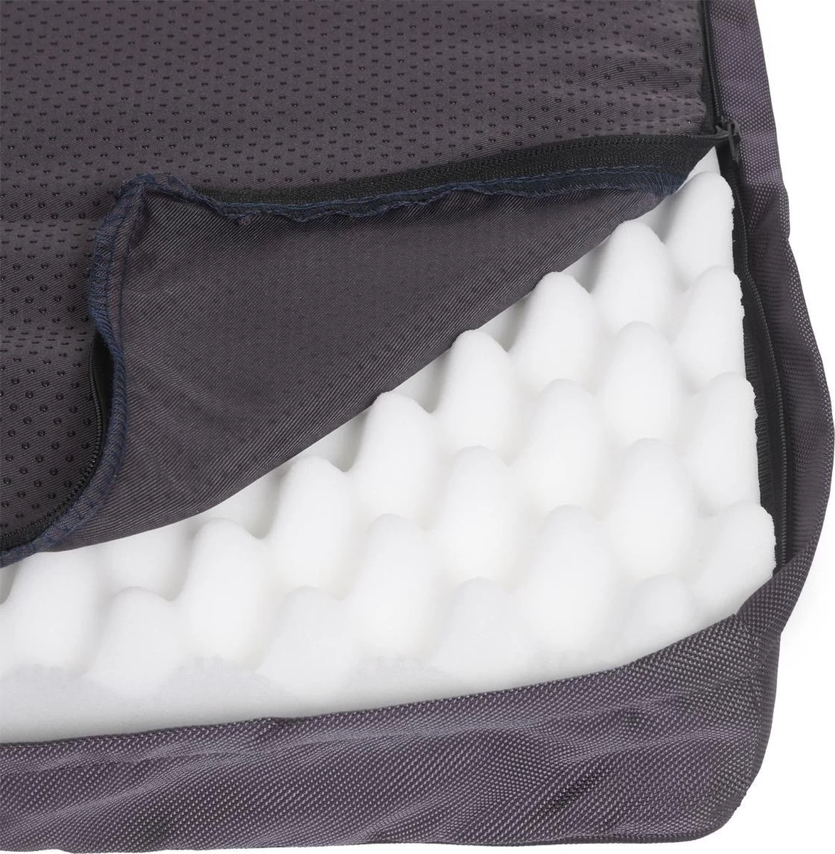 Snoozle Orthopedische Hondenmand - Zacht En Luxe Hondenkussen - Hondenbed - Wasbaar - Hondenmanden - L - 91cm - Grijs - Afbeelding 4