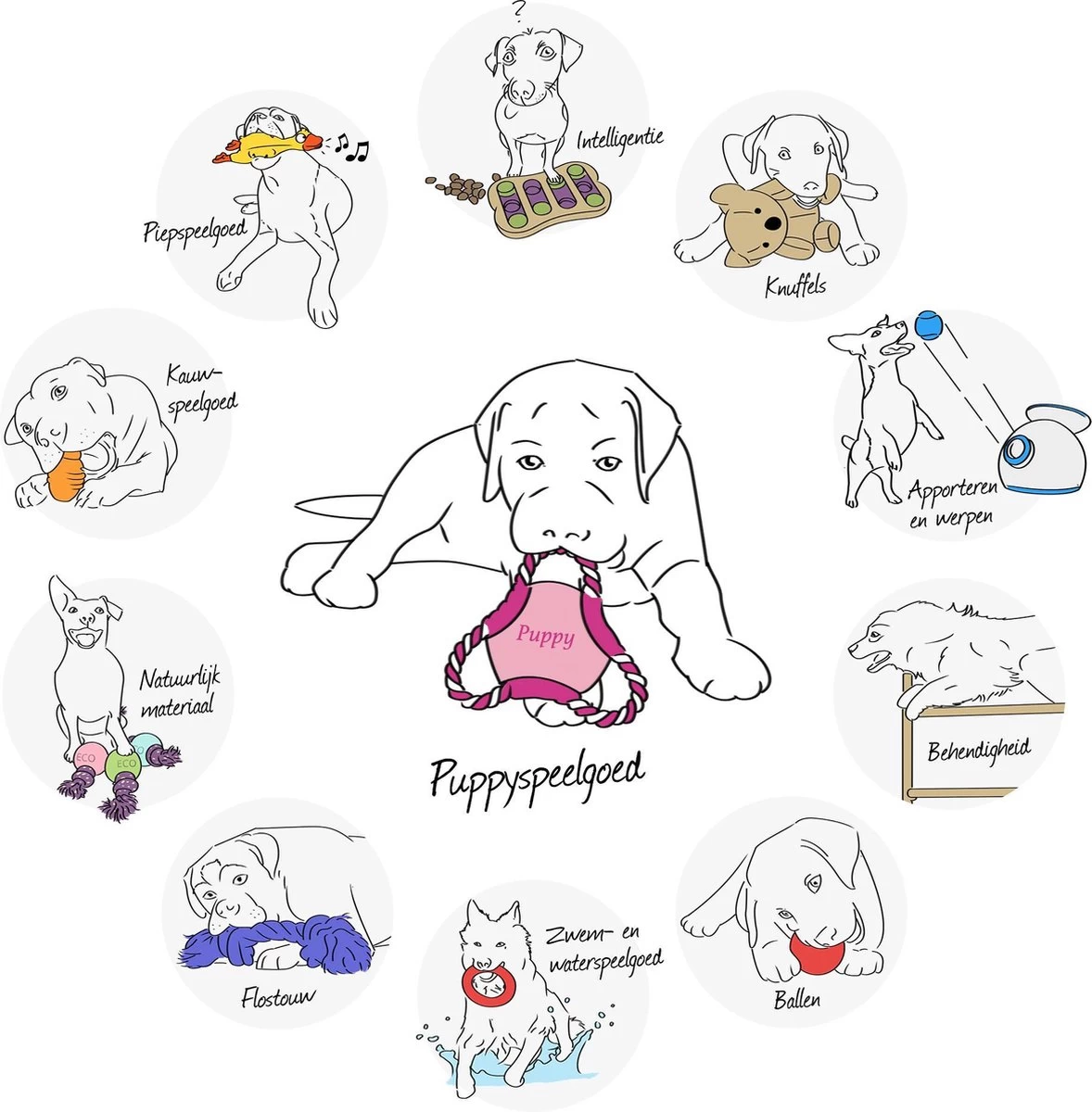 Kong Wubba Puppy Assorti - Afbeelding 7