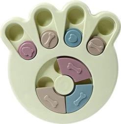 Merkloos Denkspel Voor De Hond Groen - Honden Speelgoed - Slow Feeder - Honden Intelligentie - Anti Schrokbak - Interactieve -Hondenpuzzel