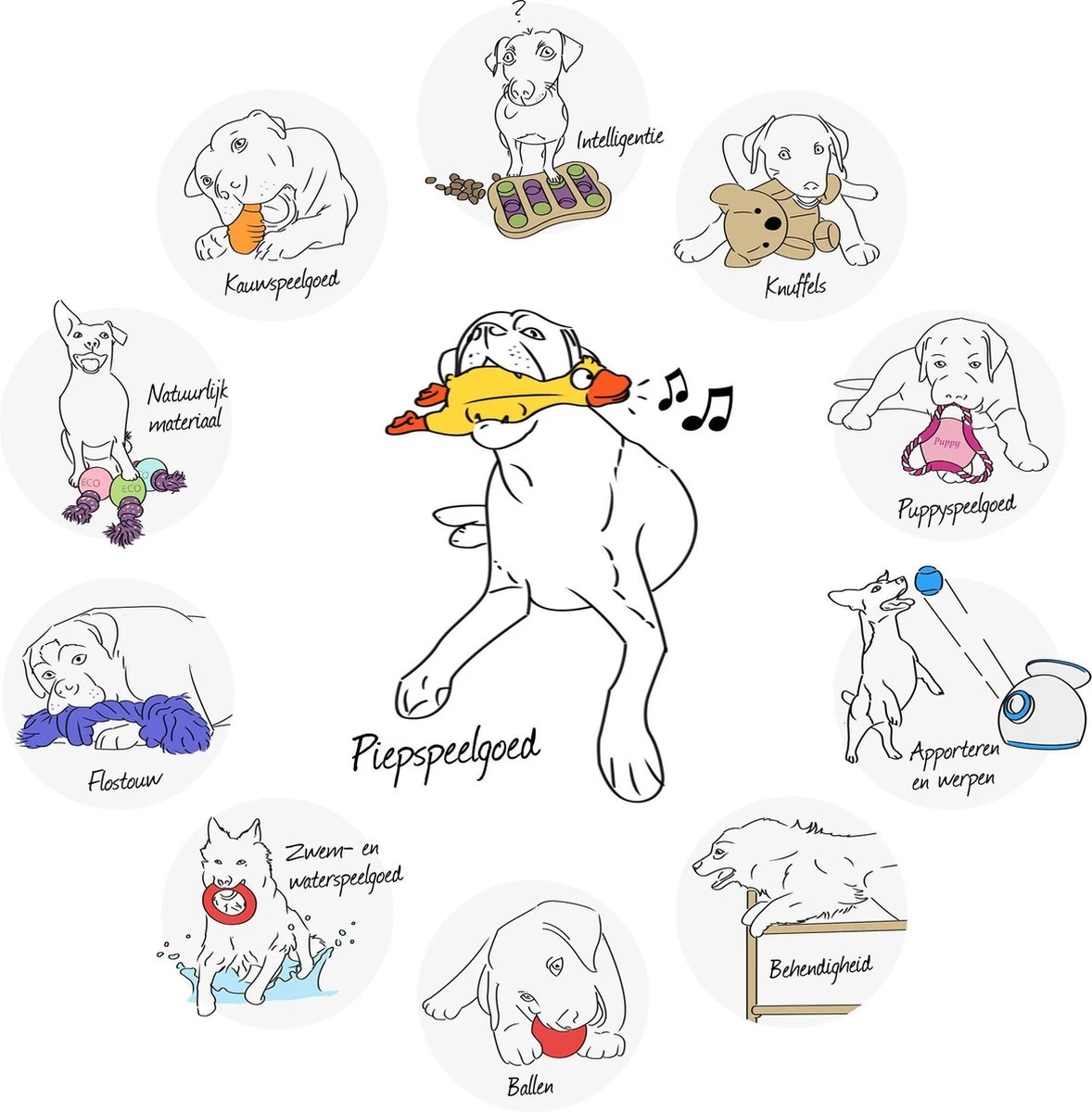 Kong Squeezz Jels Large - Piepend Speelgoed - Multi - Afbeelding 2