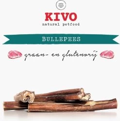 Kivo Petfood Hondensnack Bullepees Verpakt Per 5 Stuks - Graanvrij En Glutenvrij