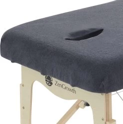Hoeslaken Massagetafel Grijs- Extra Dik - Badstof Stretch - Met Uitsparing