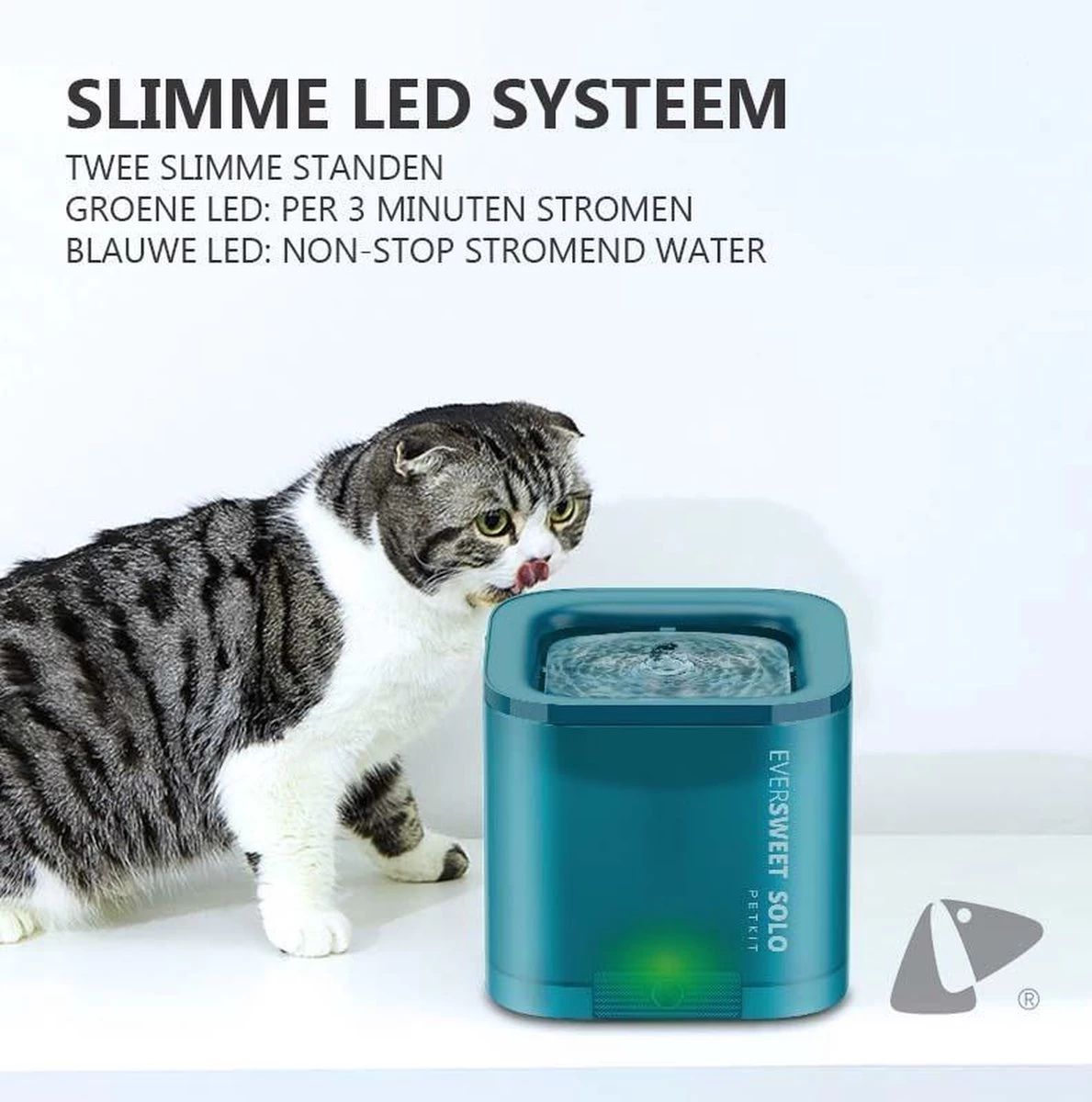 PETKIT® Eversweet SOLO + Element SOLO ZWART – Drinkfontein Kat – Automatische Voerbak Kat – Met App - Afbeelding 5