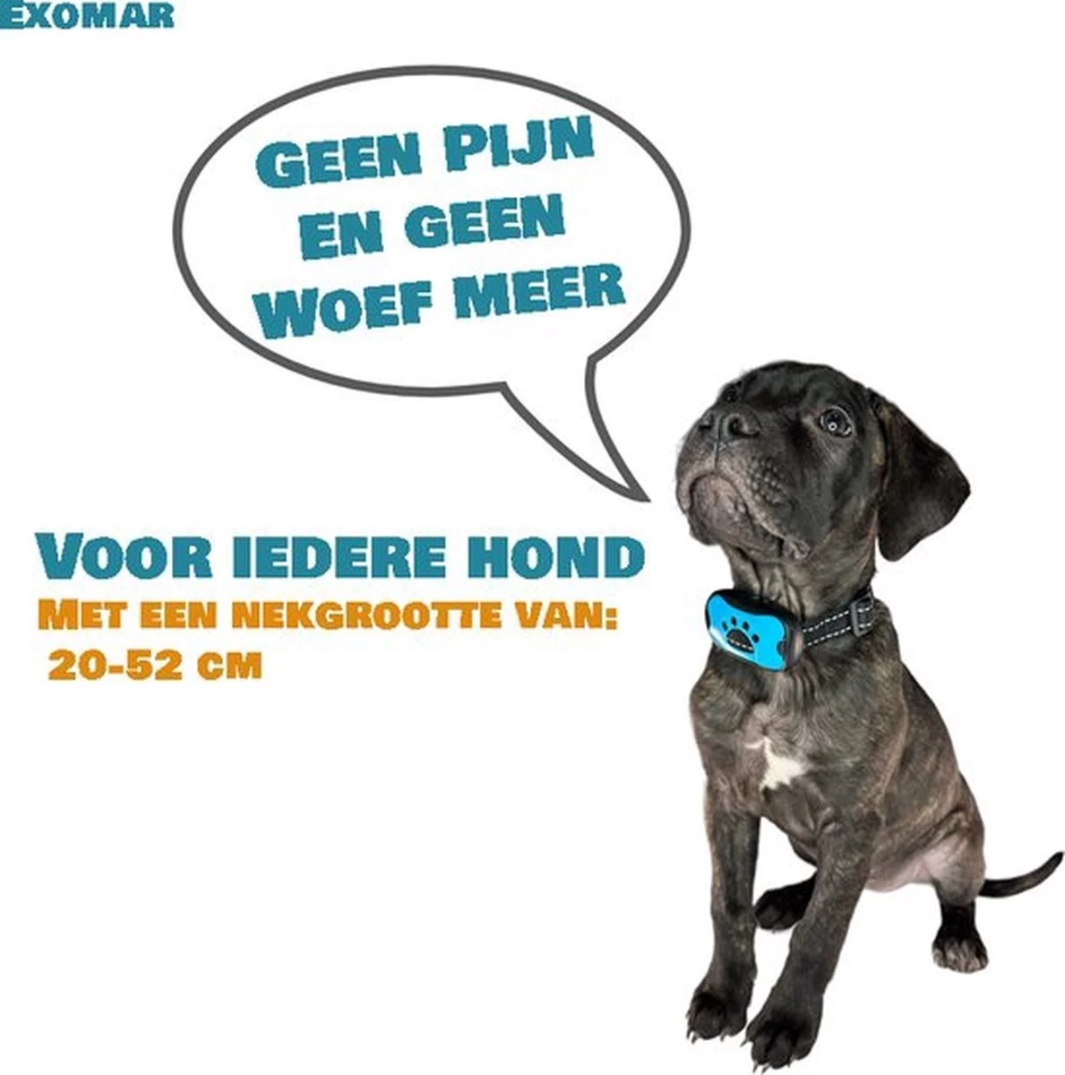 Exomar® Anti Blafband Voor Honden Blafband Anti Blaf Apparaat Blafband Zonder Schok - Diervriendelijk - Afbeelding 2