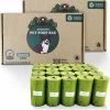 YORGS Hondenpoepzakjes Groen - Duurzame Poepzakjes Hond - Grote Sterke Zakken - 600 Stuks - 40 Rollen - 33 X 22 CM