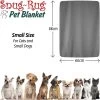 Snug-Rug Huisdier Deken Voor Honden En Katten – Small Slate Grey Kattendeken Hondendeken – Vetbed Hond Bench Bank Fleece Kat Dierendeken Kattendekentjes Kattendekentje Dierenmat Hondenmat Plaid Kattendekens Kattenplaid
