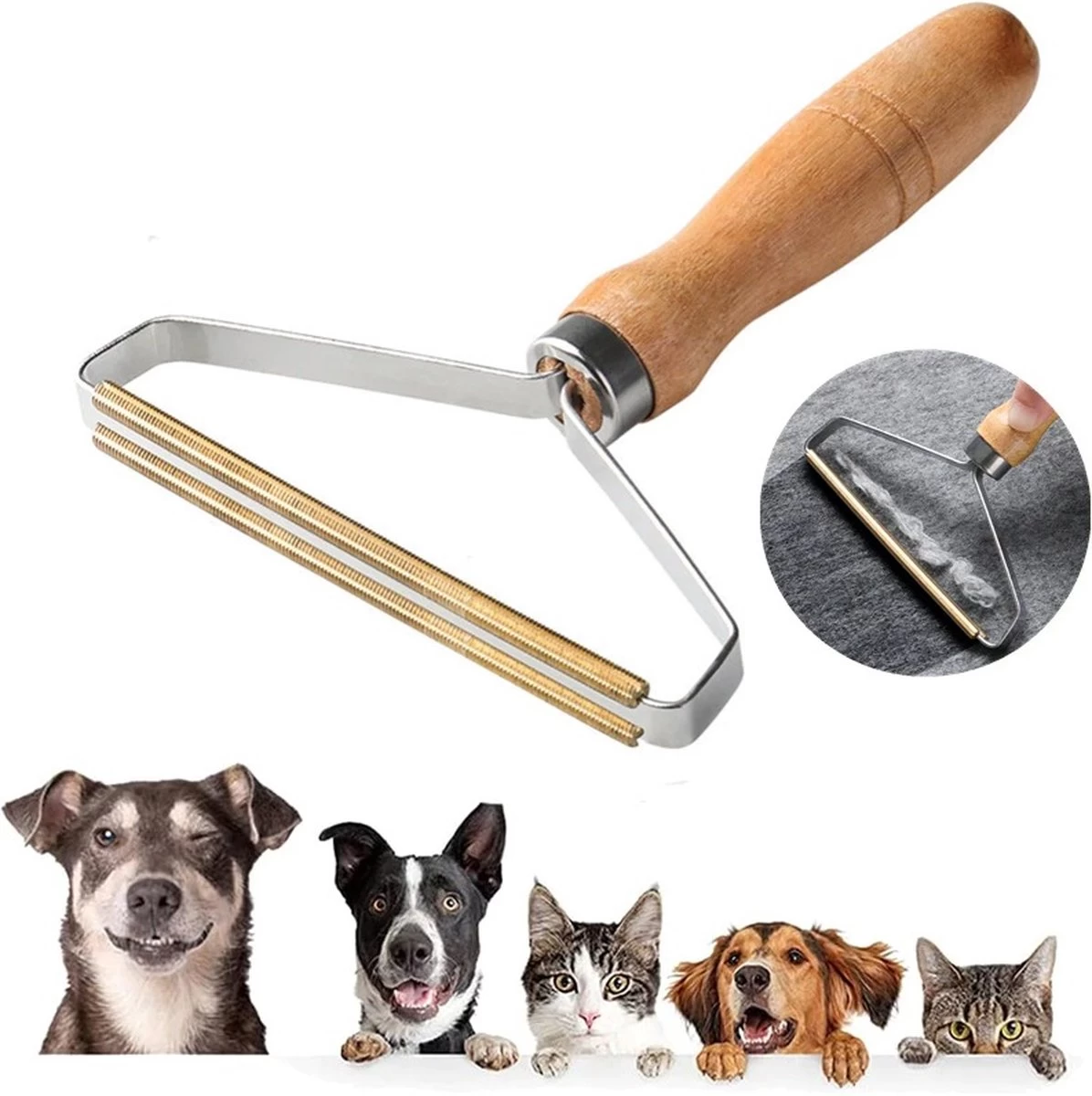 Pluizen Verwijderaar - Kleding Ontpiller - Draagbare Lint Remover - Wollen Kleding - Verwijdert Dierenhaar - Haren Verwijderen - Afbeelding 4