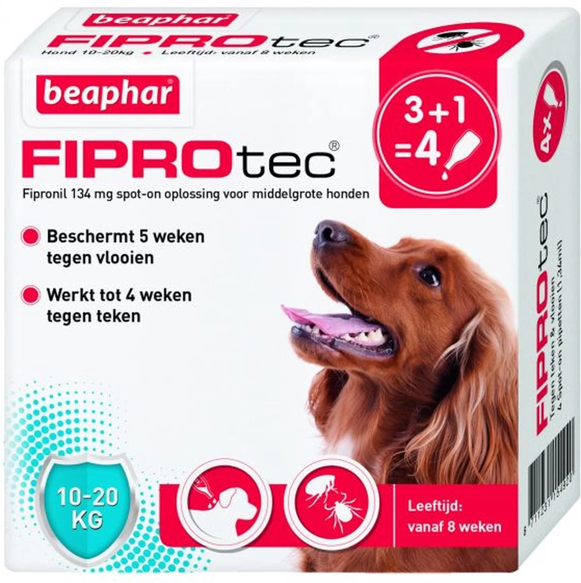 Beaphar Fiprotec Vlooien- En Tekenmiddel Hond 10-20 Kg - 4 Pipetten - Afbeelding 15