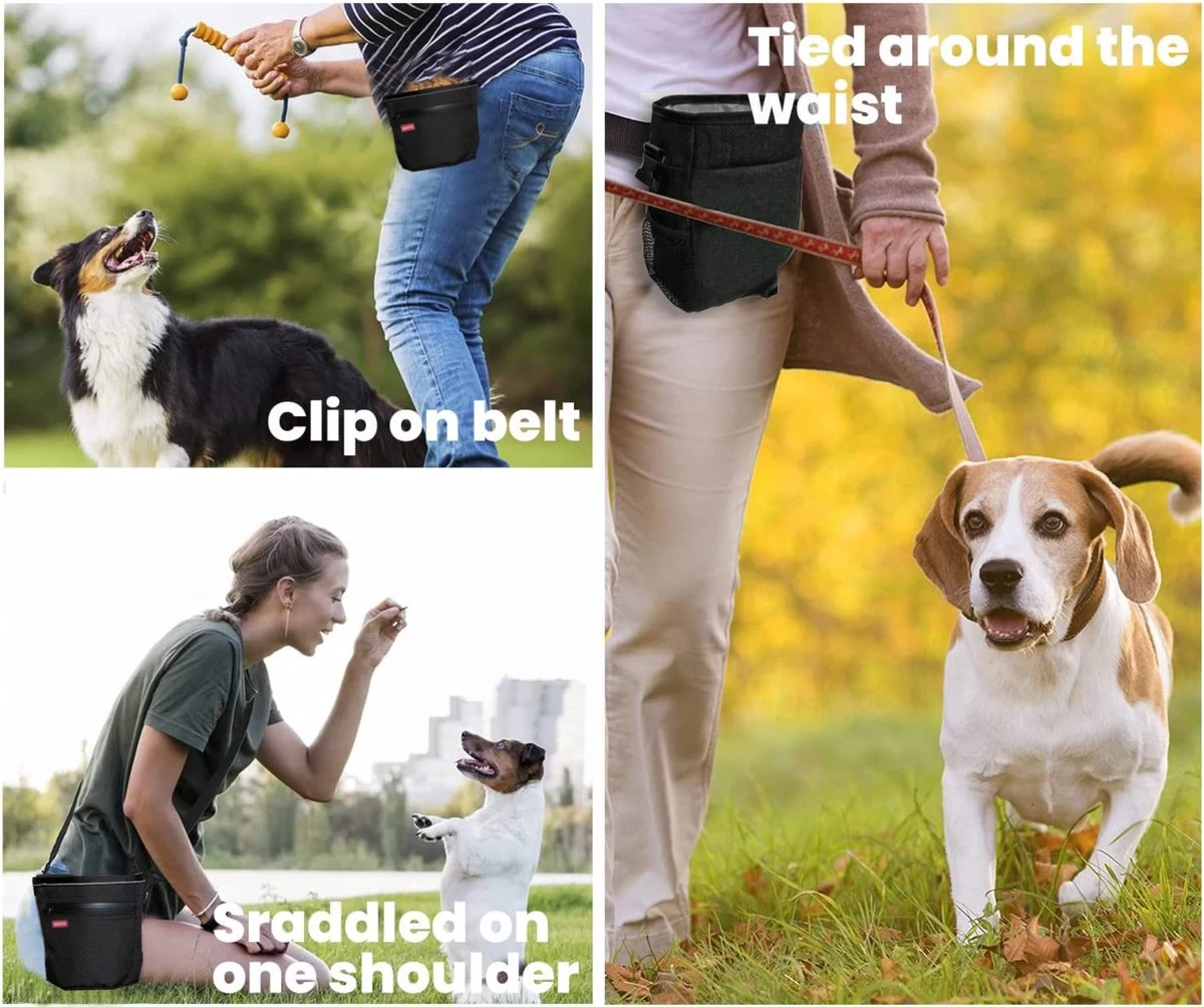 BOTC Honden Beloning Tasje – Beloningstasje - Honden Snoepjes – Beloningszakje - Zwart - Afbeelding 5