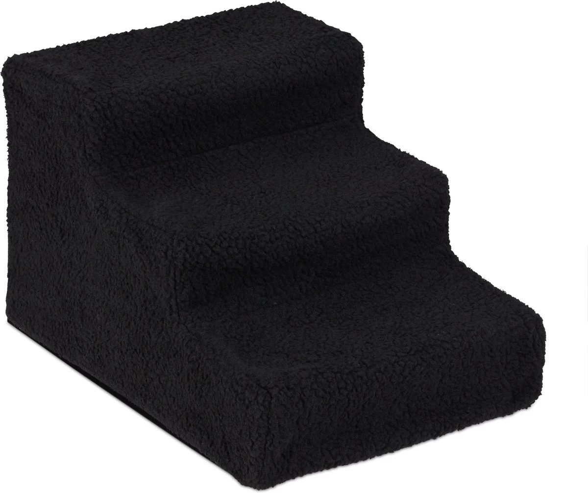 Relaxdays Hondentrap 3 Treden - Trapje Voor Honden - Opstapje Hond - Binnen - Hondentrapje - Zwart - Afbeelding 8