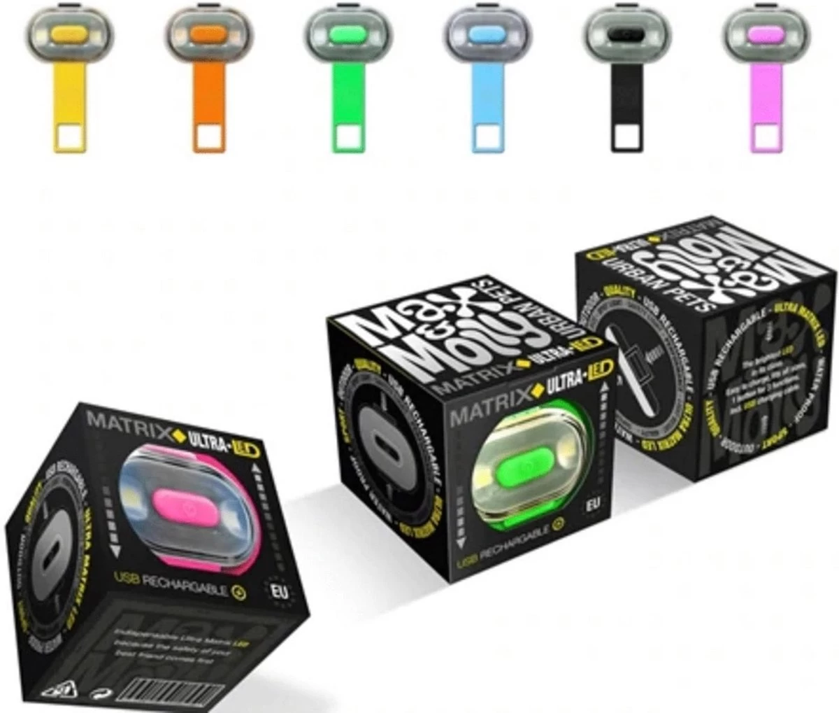 Max & Molly Matrix Ultra Led Honden Veiligheidslicht - Dierenlampje - Zwart - Afbeelding 2