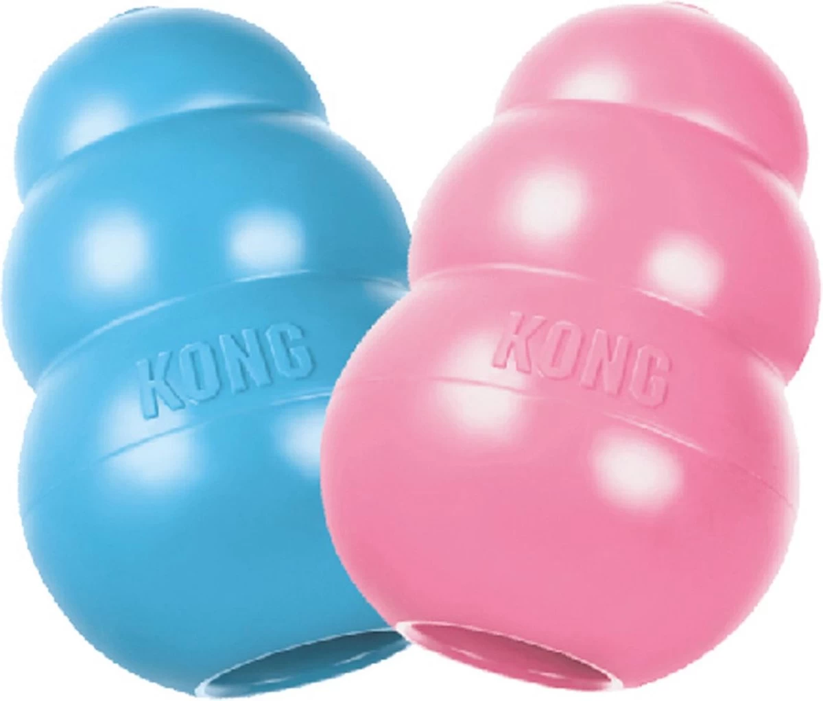 Kong Puppy - Kauwbot Hondenspeelgoed Small - Kauwbot - 85mm X 42mm - Groen/Wit - Afbeelding 19