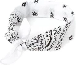 Merkloos Bandana - Wit - Unisex - Festival - Carnaval - Bandana Hond