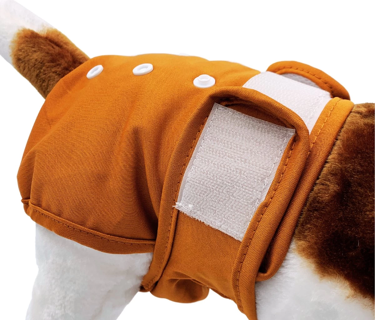 Loopsheidbroekje Hond - Bruin - Maat S - Voor Kleine Honden - Herbruikbaar - Hondenbroekje - Hondenluier - Loopsheid - Ongesteldheid - Voorkomt Ongewenste Zwangerschappen Bij Teefjes - Milieuvriendelijk - Verantwoord - Perfecte Pasvorm - Afbeelding 2