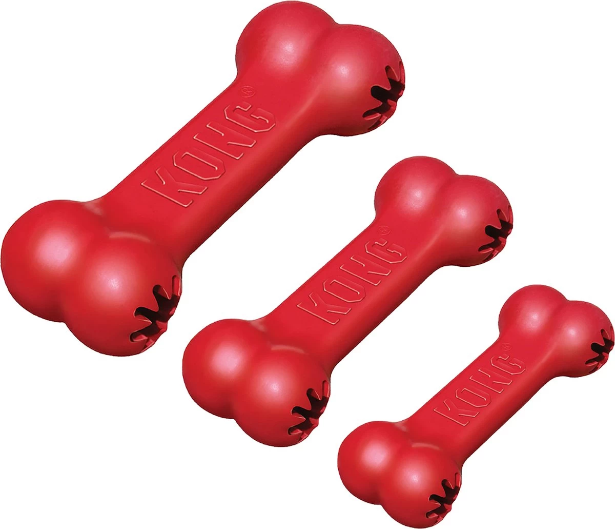 Kong Goodie Bone - Kauwspeelgoed - 178 Mm X 153 Mm X 51 Mm - Rood - 1 Stuk - Afbeelding 2