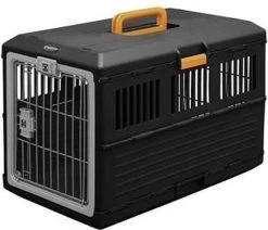 Merkloos Iris Ohyama Inklapbare Reismand Huisdieren FC-670 - Kunststof - Zwart/Oranje