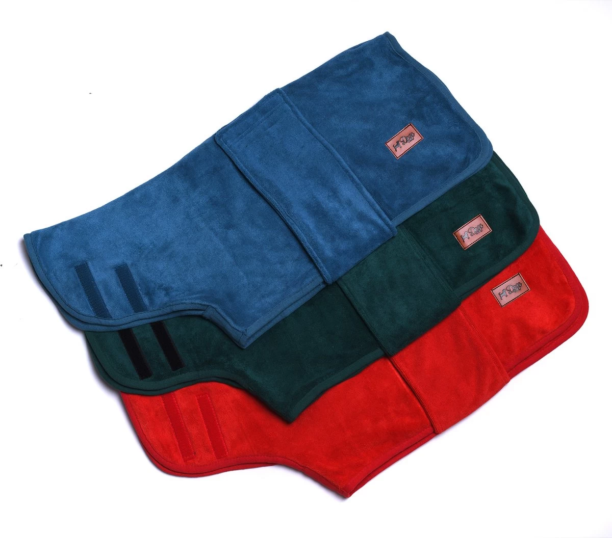 Dogs&Co Honden Badjas Blauw Maat XL Incl. Waszakje - Hondenbadjas - Afbeelding 2