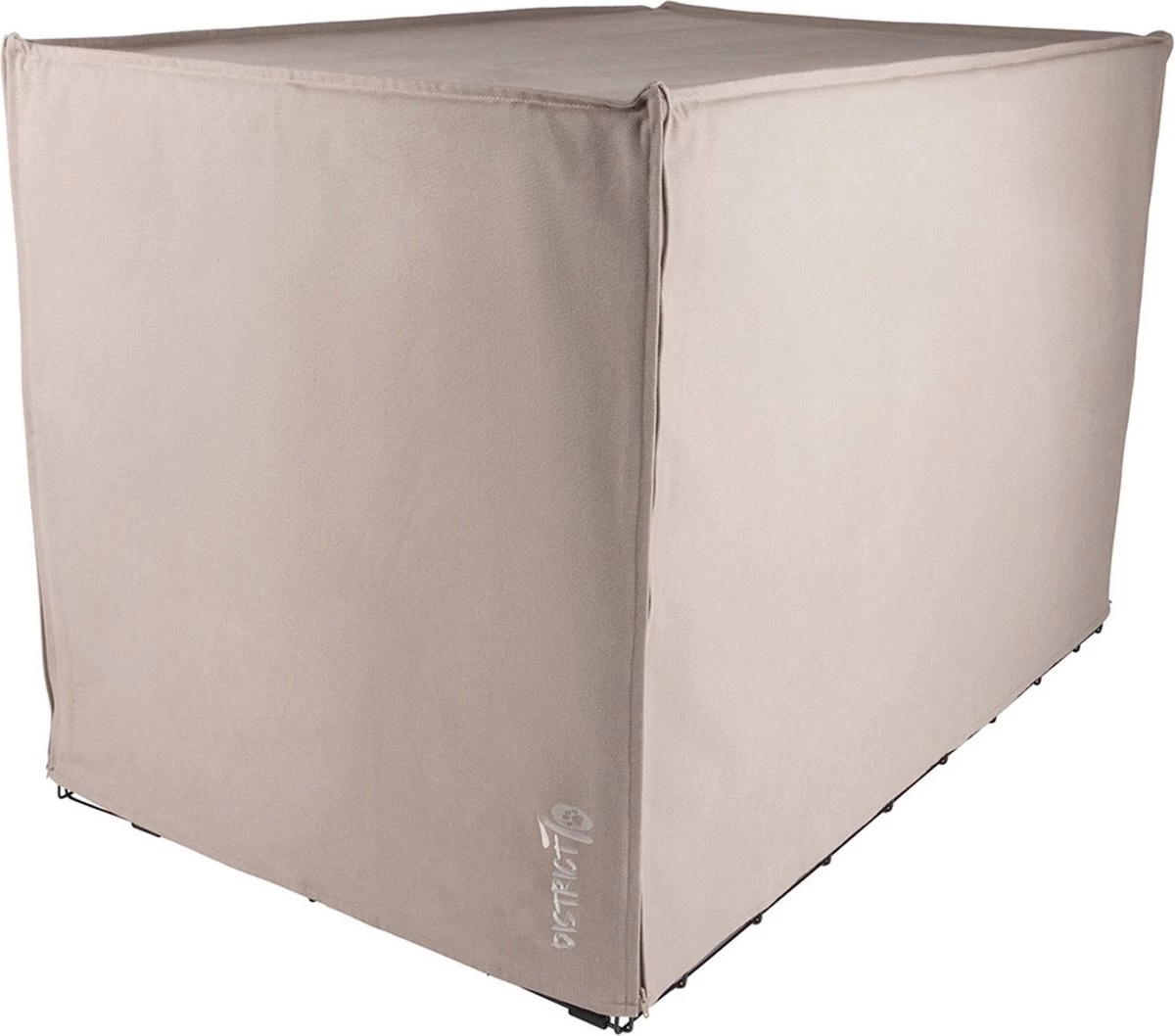 District 70 CRATE Cover - Stijlvolle Benchhoes - Canvas & Katoen - Verkrijgbaar In 5 Maten - Donkergrijs & Zand - Maat: XL - 110 X 73 X 76 Cm, Kleur: Zand - Afbeelding 11