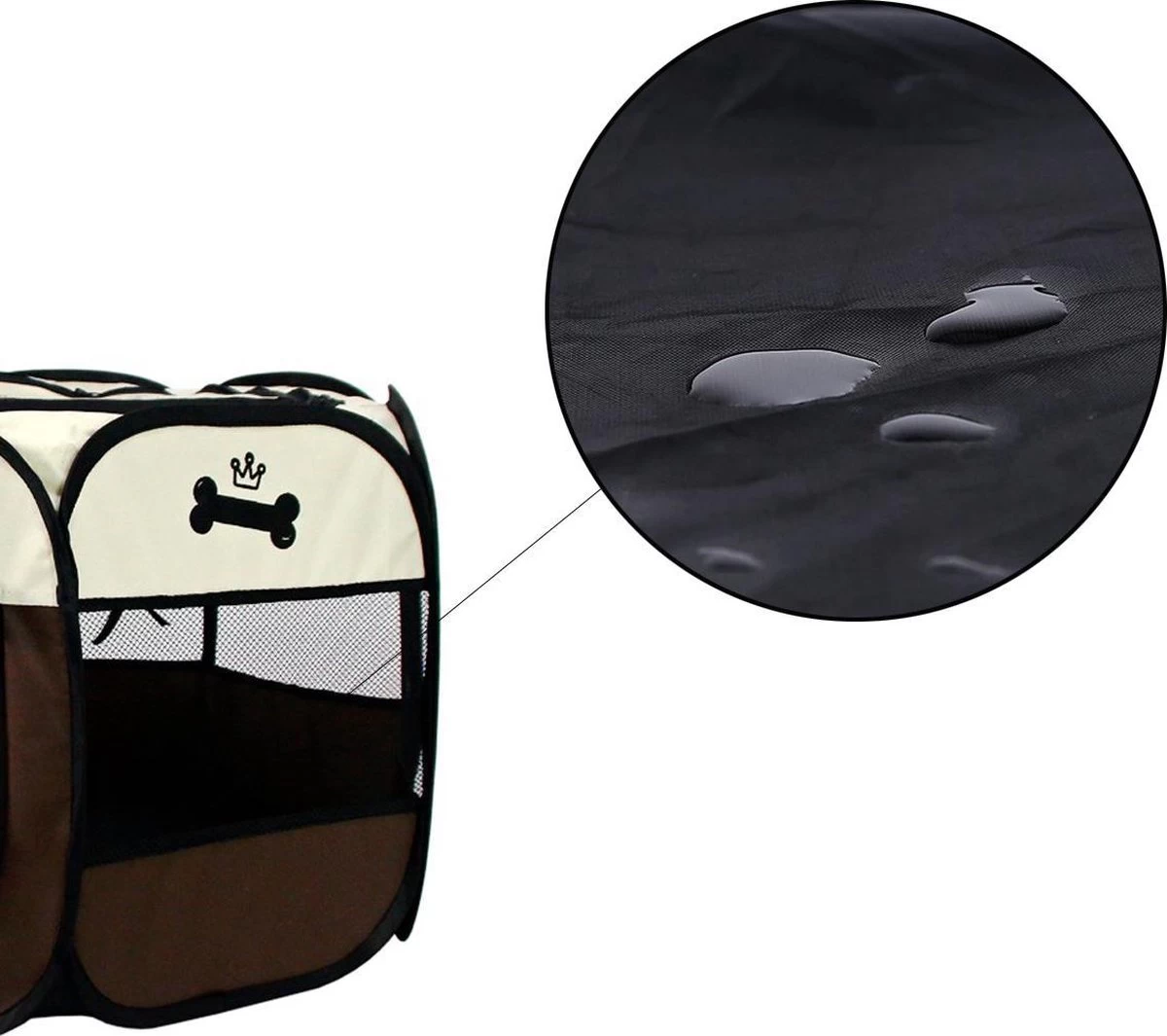 Merkloos Honden Bench - Opvouwbaar - 91 Cm - Geschikt Voor Middelgrote Honden - Afbeelding 8