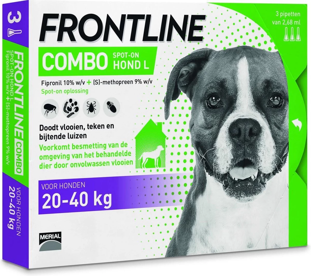 Frontline Combo - L: Van 20 Tot 40 Kg - Anti Vlooienmiddel En Tekenmiddel - Hond - 3 Pipetten - Afbeelding 12