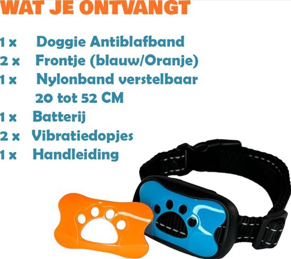 Exomar® Anti Blafband Voor Honden Blafband Anti Blaf Apparaat Blafband Zonder Schok - Diervriendelijk - Afbeelding 3