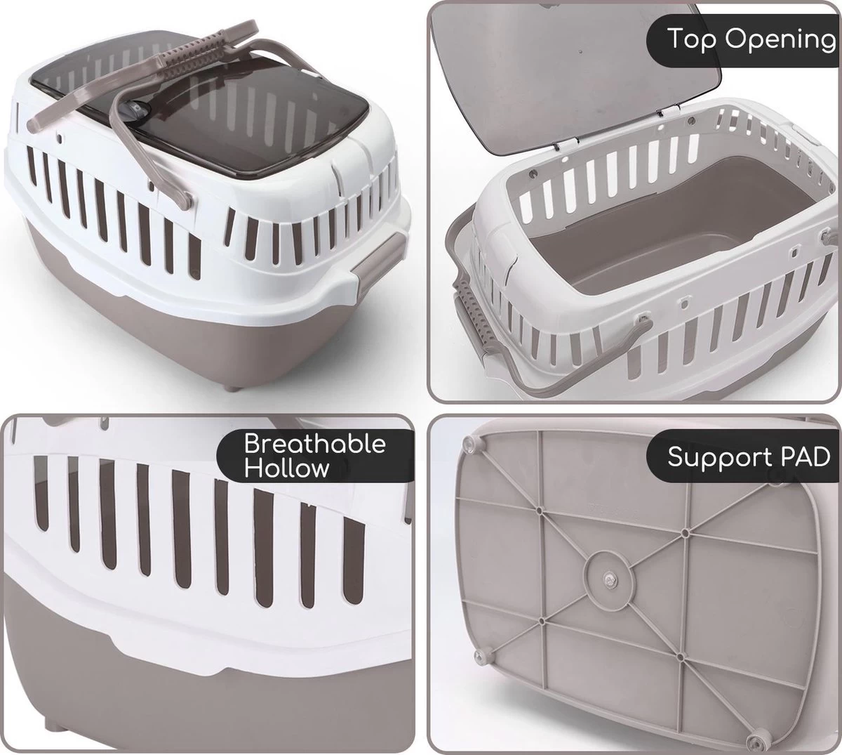 Nobleza 41WSJ - Reisbench - Reismand - Transportbox - 58 X 40 X 42.5 Cm - Grijs - Afbeelding 4