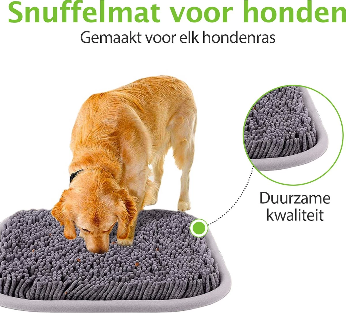 SNOOTS - Snuffelmat Hond - Snuffelmatten Voor Hond En Puppy - Honden Speelgoed Intelligentie - Agility Voor De Hond - Hondentraining - Denkspel Hond - Wasbaar Incl. Zuignappen - Afbeelding 4