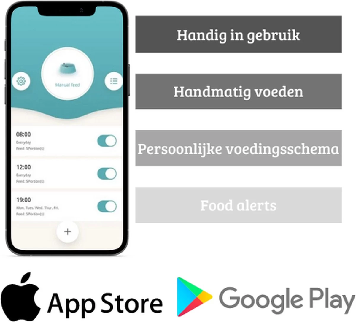 LARMA Automatische Voerbak Met Camera - Automatische Voerbak Voor Kat En Hond - Voerinhoud 6 Liter - Voerautomaat Met Smartphone Besturing - Met Camera - Voerdispenser Voor Hond En Kat - Afbeelding 4