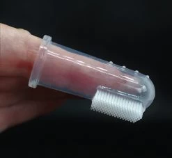 Merkloos 4x Honden Tandenborstel - Honden Tandenborstel Vinger - Honden Verzorging - Puppy - Hondentandenborstel - Katten Tandenborstel