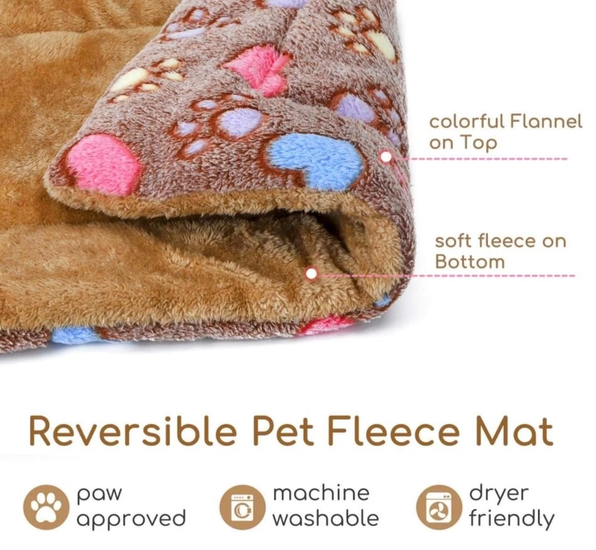 Nobleza Benchkussen - Dierenkussen - Hondenkussen - Kattenkussen - Benchmat - Dierenmat - Hondenmat - Kattenmat - Bruin - Maat S - Afbeelding 2