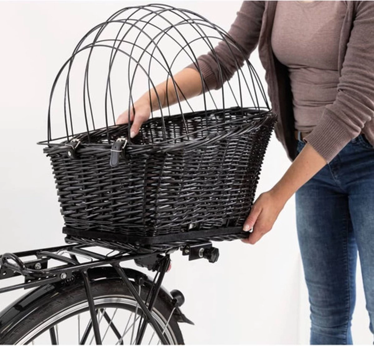 Trixie Fietsmand - Voor Bagagedrager -n35x49x55 Cm - Zwart - Afbeelding 18