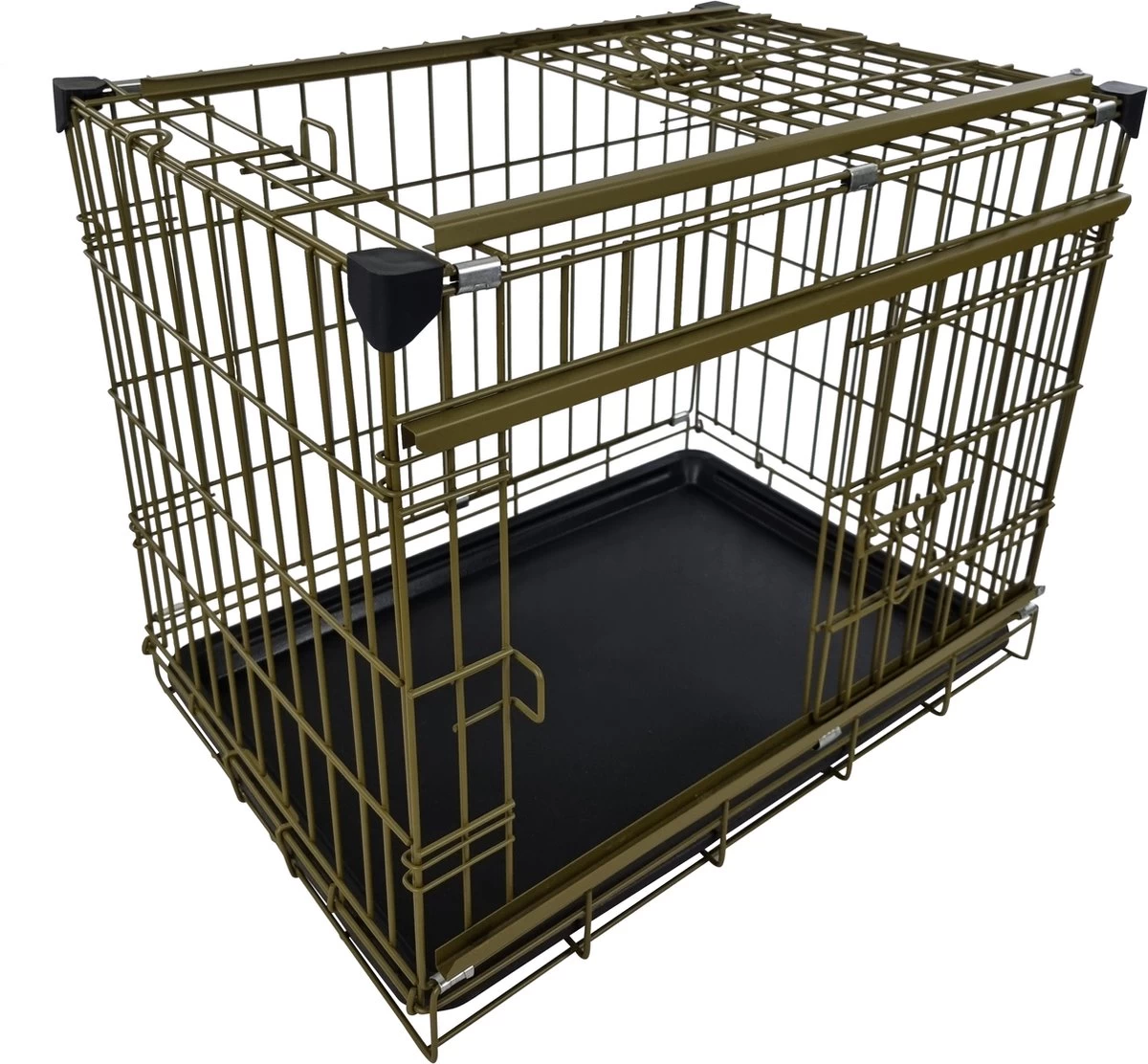 Topmast CopperCove Hondenbench - Bronze Bench - 107 X 70 X 78 Cm - Bench Voor Honden - Hondenbench Opvouwbaar - Afbeelding 4