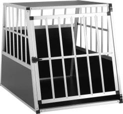 Cadoca Honden Transportbox L – Aluminium – 90x66x72cm Afsluitbaar