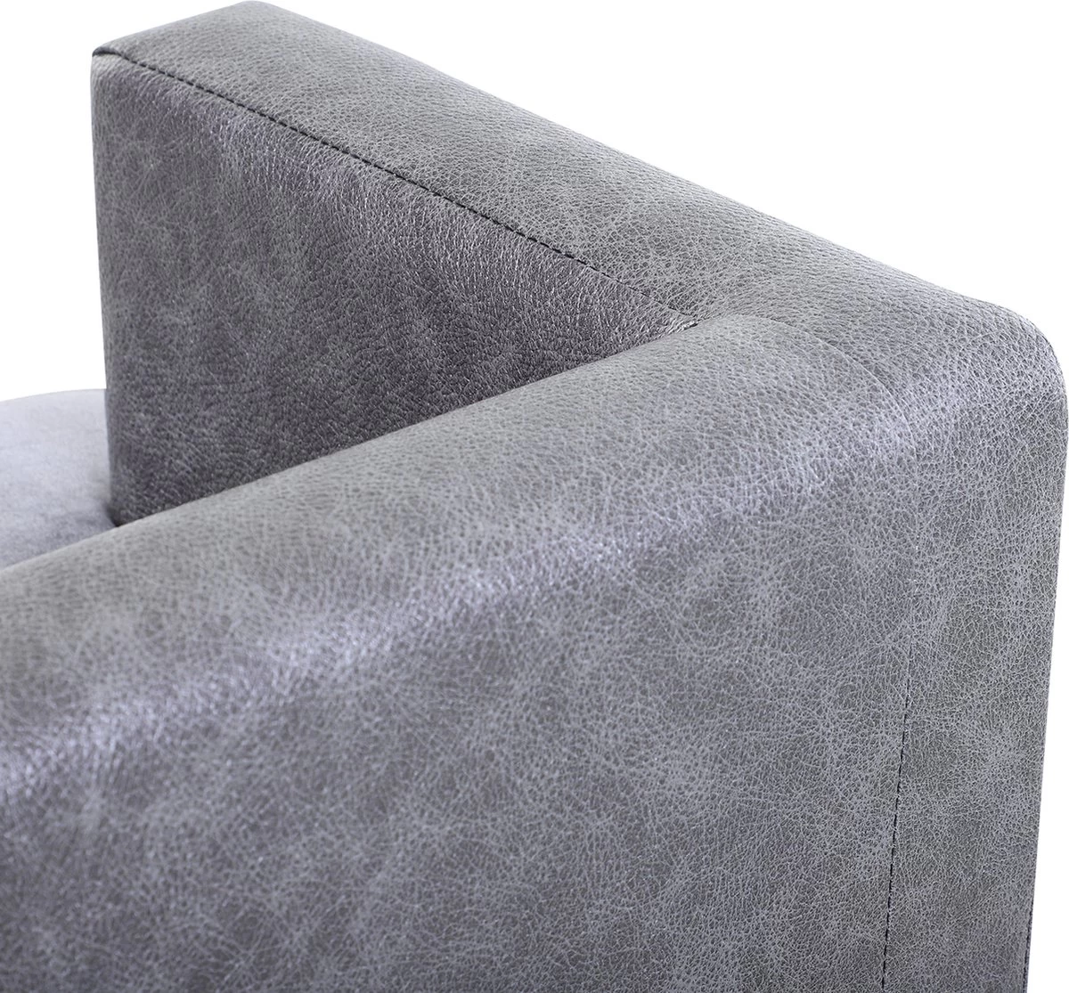 PawHut Hondenbank Huisdierbank Hondenbed Hondenmat Woonkamer PU-leer Kort Pluche Grijs D04-135