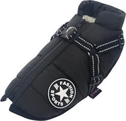 Nixnix - Honden Jas - Maat 3XL - Hondenjas - Kleine Hond - Grote Hond - Waterafstotend - Gevoerd Met Rits - Warme Hondenjas