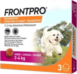 Frontpro Hond S 2-4 Kg 3 Tabletten
