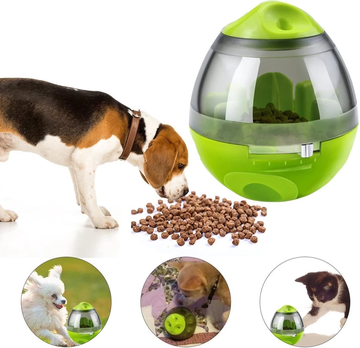 Mister Mill Speelbal - Honden Speelgoed Intelligentie - Voerbal - Snackbal Hond Kat – Interactieve Hond Kat - Voer EI - Afbeelding 6