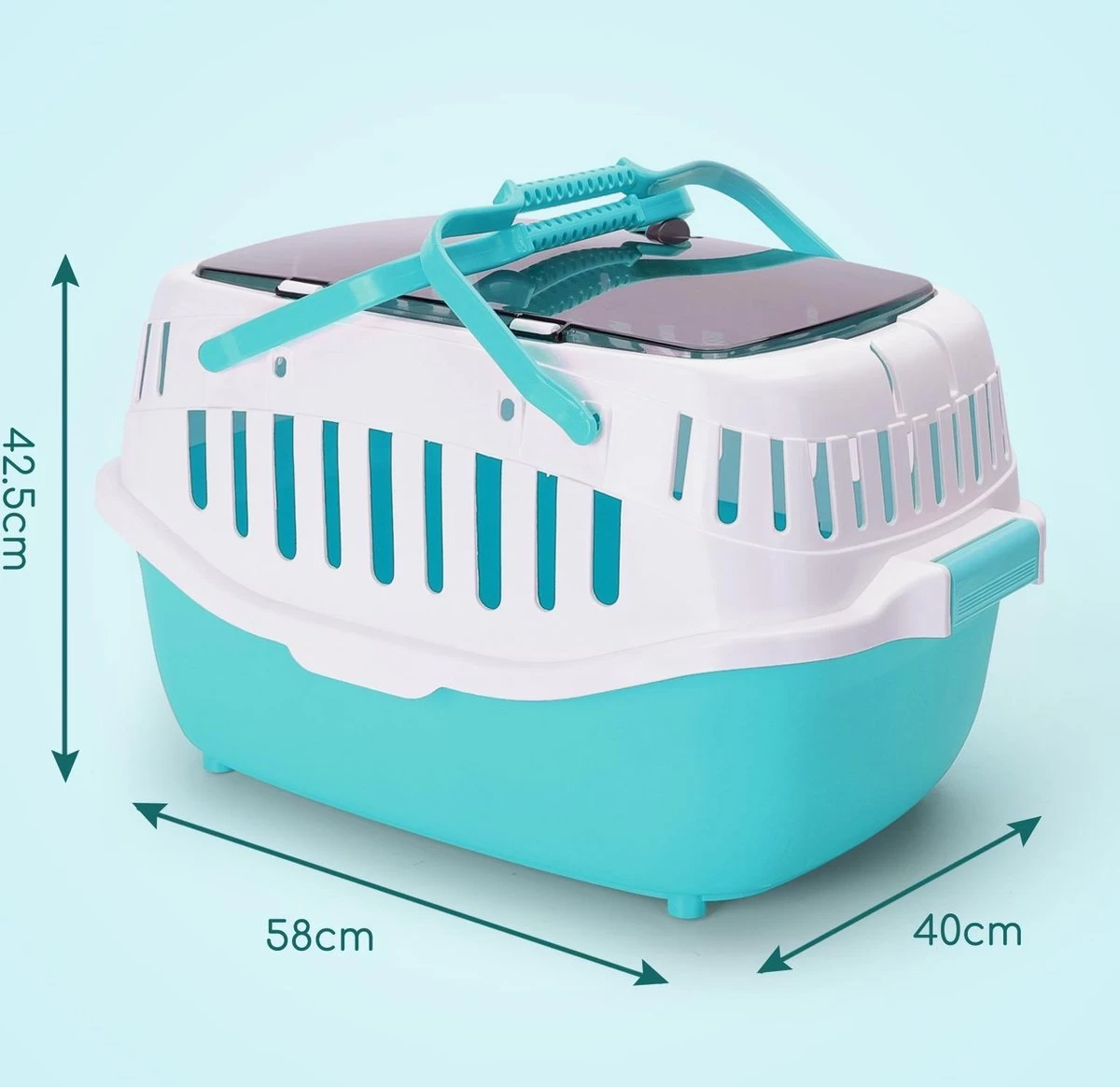 Nobleza 41WSI - Reisbench - Reismand - Transportbox - 58 X 40 X 42.5 Cm - Blauw - Afbeelding 4