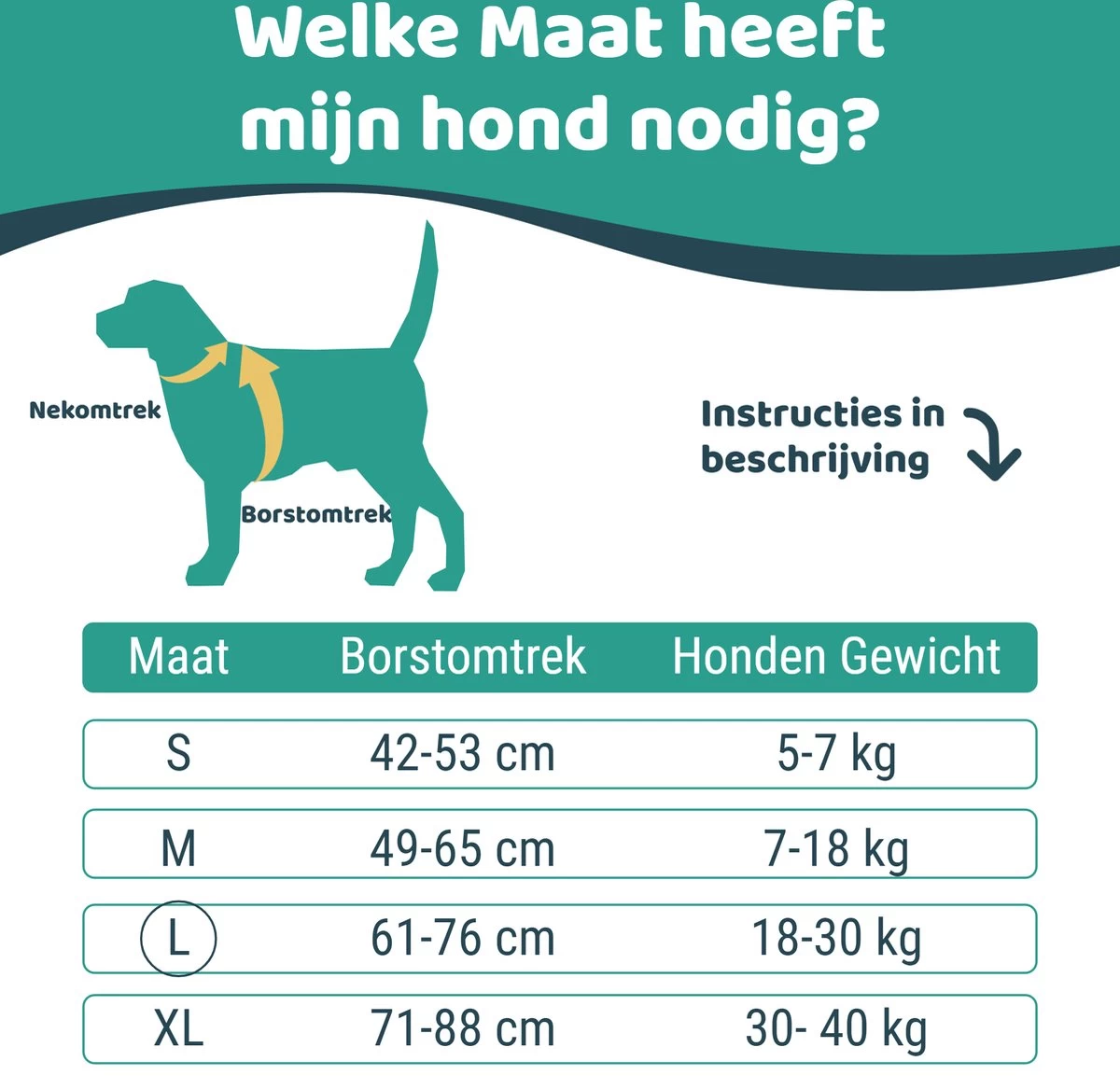 Mmoods Hondentuigje Grijs - Anti-Trek Tuig - Hondenharnas Voor Grote Honden- Reflecterende Halsband Hond - Hondenhalsband Maat L - Afbeelding 5